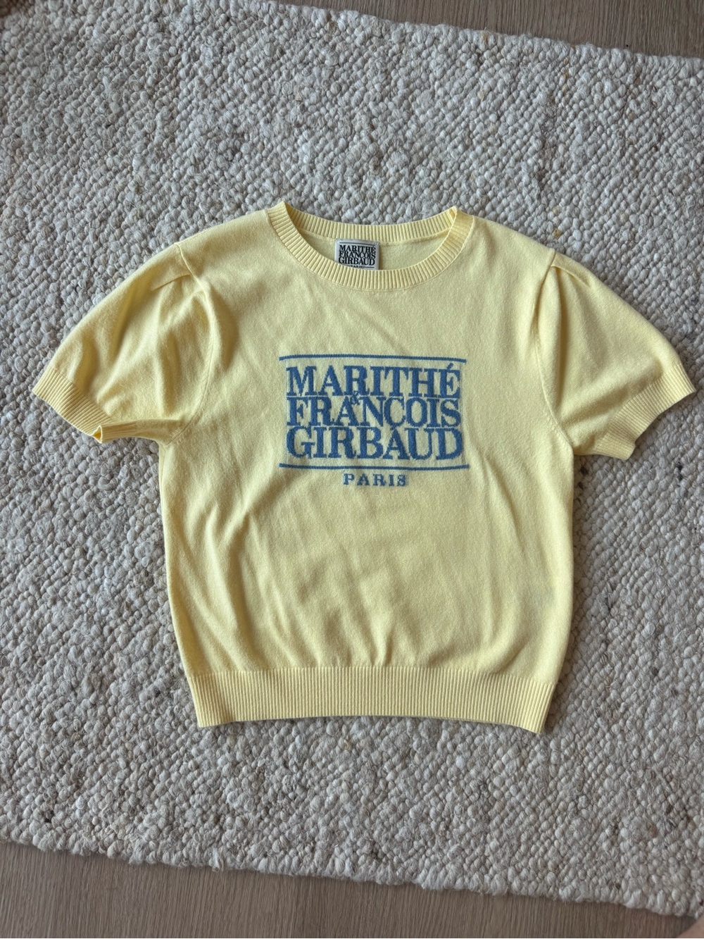 Marithé François Girbaud Logo Half Knit Top S